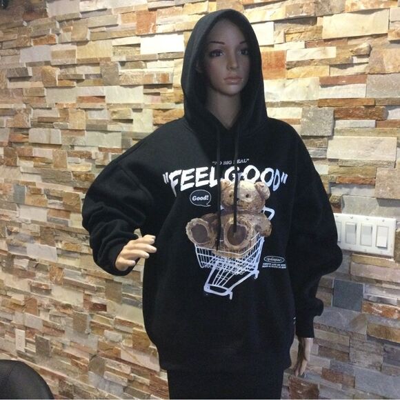 AELFRIC EDEN Mens Womens Vintage Bone Printed Hoodie - Picture 1 of 12